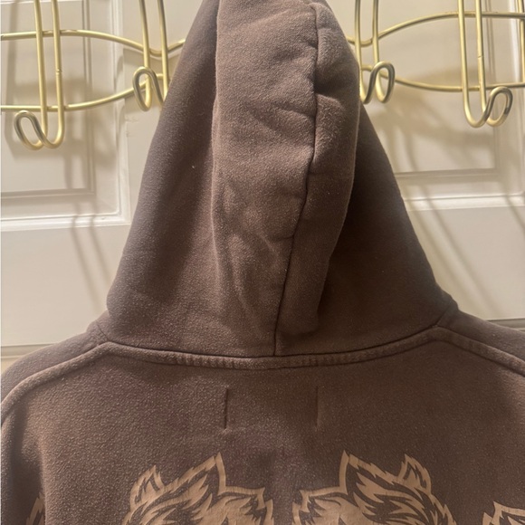 Darc Sport Brown Oversized Graphic Hoodie - Picture 5 of 8